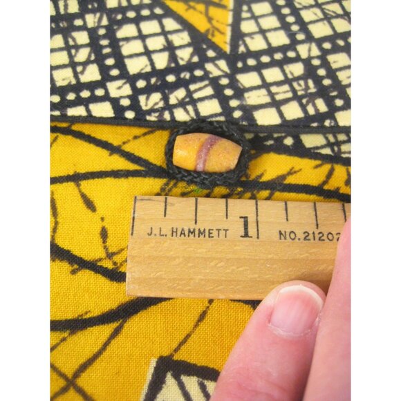 Crossbody African Fabric Handbag Purse Vintage Strap Ghana 100 Cotton - Picture 9 of 12